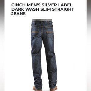 Cinch Mens silver label dark wash jeans